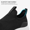 ALEADER Womens Slip On Energycloud Walking Shoes Stretch Knit Sneakers Breathable Athletic TennisBlackWhite