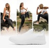 ALEADER Womens Slip On Energycloud Walking Shoes Stretch Knit Sneakers Breathable Athletic TennisWhite