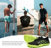 HIITAVE Men Barefoot Water Shoes Beach Aqua Socks Quick Dry for Outdoor Sport Hiking Swiming SurfingBlackGreen