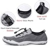 HIITAVE Men Barefoot Water Shoes Beach Aqua Socks Quick Dry for Outdoor Sport Hiking Swiming SurfingGrey