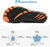 HIITAVE Men Barefoot Water Shoes Beach Aqua Socks Quick Dry for Outdoor Sport Hiking Swiming SurfingNavy