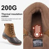 ALEADER Mens Classic Duck Boots Insulated Waterproof Winter Snow BootsBrown