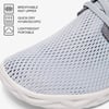 ALEADER Mens Slip On Mesh Water Shoes Casual Quick Drying Travel ShoesLight Gray