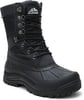 ALEADER Mens Waterproof Insulated Winter Snow BootsBlack Canvas02