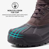 ALEADER Mens Waterproof Insulated Winter Snow BootsDark Brown