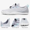 ALEADER Water Shoes for Women Non Slip Swim Beach Barefoot Shoes for Hiking Walking RiverLight GrayAqua