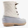 ALEADER Women Winter Snow Boots Waterproof Lined Insulated with Zipper Duck BootsBeige