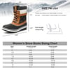 ALEADER Womens Fashion Waterproof Winter Snow BootsBlackCamel