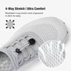 ALEADER Womens Stylish Water Shoes QuickDry Xdrain Water Sneakers Lightweight  Comfort FootedWhiteLtgray