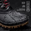 ALEADER Womens Winter Snow Boots  Waterproof Shell  Duck BootsBlackRed