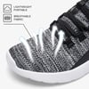 ALEADER Mens Energycloud Slip On Running Walking Shoes Cushion Lightweight SneakersBlackGrey