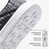 ALEADER Mens Energycloud Slip On Running Walking Shoes Cushion Lightweight SneakersBlackGrey