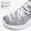 ALEADER Mens Energycloud Slip On Running Walking Shoes Cushion Lightweight SneakersWhiteGray