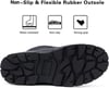 ALEADER Mens Insulated Waterproof Outdoor Warm Snow BootsBlackBuckle