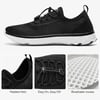 ALEADER Mens Stylish Water Shoes QuickDry Xdrain Water Sneakers Lightweight  Comfort FootedBlackWhite