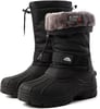 ALEADER Mens Winter Waterproof Insulated Shell Warm Inner Comfortable Outdoor Snow BootsBlackBuckle