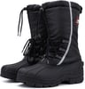 ALEADER Mens Winter Waterproof Snow Boots Insulated Shell Comfort Warm InnerBlackElastic Lace