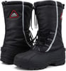 ALEADER Mens Winter Waterproof Snow Boots Insulated Shell Comfort Warm InnerBlackElastic Lace