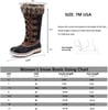 ALEADER Womens Cold Weather Winter Boots Waterproof Snow BootsBlack BrownHc