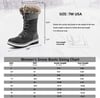 ALEADER Womens Winter Boots Waterproof Cold Weather Snow BootsGrey