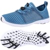 ALEADER Lightweight Water Shoes for Women Mesh Quick Drying Aqua ShoesPowerBlue