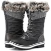 ALEADER Womens Winter Boots Waterproof Cold Weather Snow BootsGrey