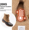 ALEADER Mens Duck Boot  Waterproof Shell  Fur Lined Insulated Winter Snow BootBrown