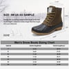 ALEADER Mens Duck Boot  Waterproof Shell  Fur Lined Insulated Winter Snow BootBrownTan