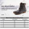 ALEADER Mens Duck Boot  Waterproof Shell  Fur Lined Insulated Winter Snow BootDark Brown