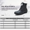 ALEADER Mens Duck Boot  Waterproof Shell  Fur Lined Insulated Winter Snow BootUltra Black