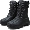 ALEADER Mens Waterproof Winter Snow Boots Outdoor Insulated BootsBlack Pu01