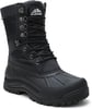 ALEADER Mens Waterproof Winter Snow Boots ThinsulateBlack Canvas02