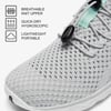 ALEADER Lightweight Womens Quick Drying Xdrain Water ShoesLight GrayAqua