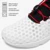 ALEADER Mens Quick Drying Aqua Water Shoes2WhiteBlackRed