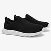 ALEADER Womens Slip On Comfort Walking Shoes Lightweight Stretch Knit Sneakers Breathable Athletic TennisBlack