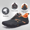 imageALEADER Mens Barefoot Trail Running Shoes Minimalist  Wide Toe  Zero Drop