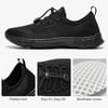 imageALEADER Mens Stylish Water Shoes QuickDry Xdrain Water Sneakers Lightweight ampamp Comfort FootedAll Black