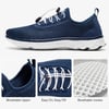 imageALEADER Mens Stylish Water Shoes QuickDry Xdrain Water Sneakers Lightweight ampamp Comfort FootedNavyWhite