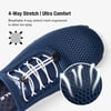 imageALEADER Mens Stylish Water Shoes QuickDry Xdrain Water Sneakers Lightweight ampamp Comfort FootedNavyWhite