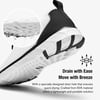 imageALEADER Mens Stylish Water Shoes QuickDry Xdrain Water Sneakers Lightweight ampamp Comfort FootedWhiteBlack