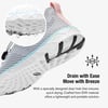 imageKOLILI Womens Stylish Water Shoes Tennis Walking Shoes with Arch Support Best for Water Sports Travel ampamp WalkLt GrayAqua