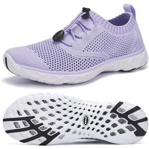 Aleader Womens Quick Drying Aqua Water ShoesCLight Purple