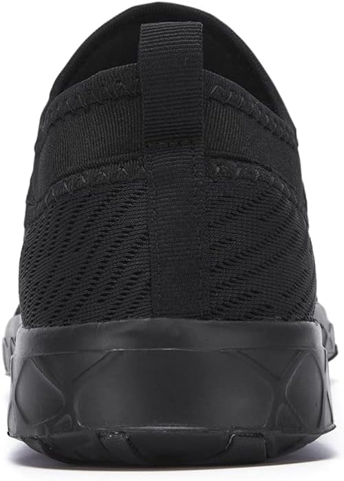 ALEADER Mens Quick Drying Aqua Water Shoes1All Black