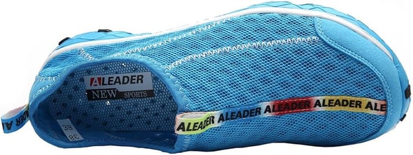 Aleader Mens Mesh Slip On Water ShoesBlue