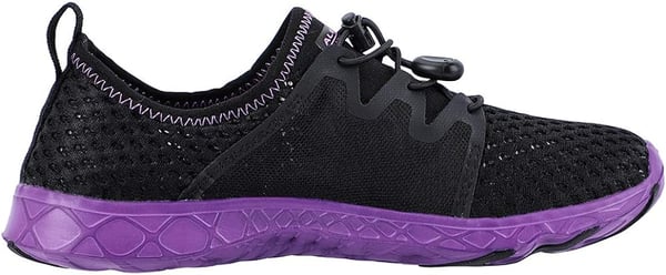 Aleader Womens Quick Drying Aqua Water ShoesEBlackPurple