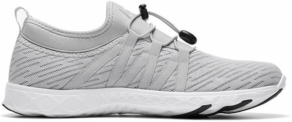 ALEADER Mens Quick Drying Aqua Water Shoes1Light Gray