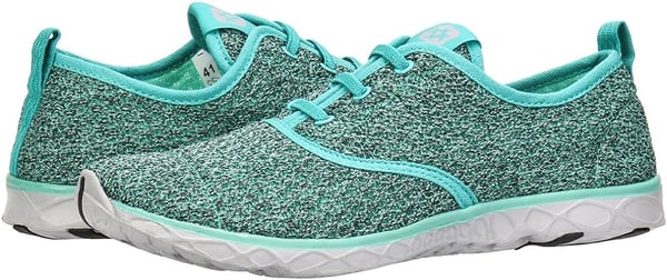 Aleader Womens Quick Drying Aqua Water ShoesGreen Stylish