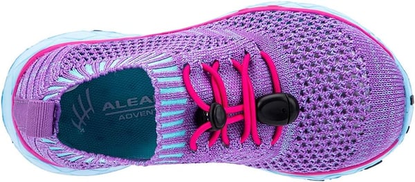 ALEADER Kids Slipon Quick Dry Water Shoes ToddlerLittle KidBig KidPurpleLight BlueKnit