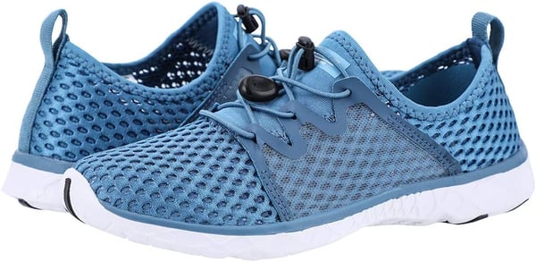 ALEADER Lightweight Water Shoes for Women Mesh Quick Drying Aqua ShoesPowerBlue