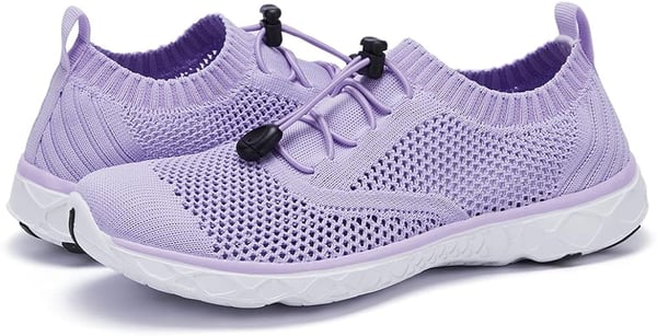 Aleader Womens Quick Drying Aqua Water ShoesCLight Purple